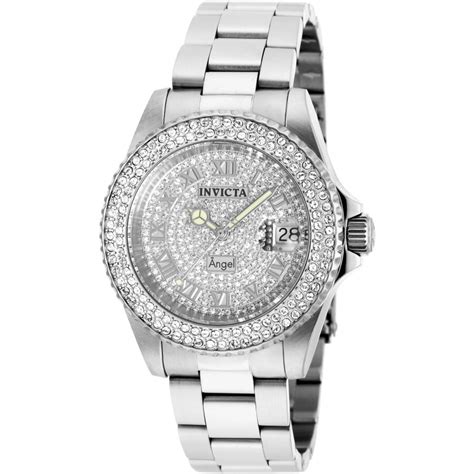 invicta angel watch with diamonds